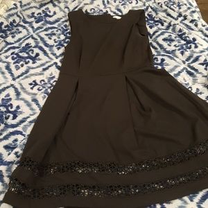 Large black Calvin Klein A-Line dress.